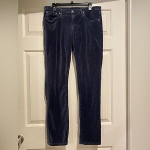 Sundance 5 pocket Navy Velvet Skinny Pants size 12